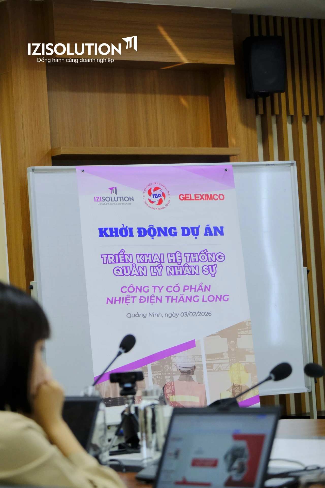 Lễ kick-off dự án phần mềm quản lý nhân sự iziHRM tại Công ty Cổ phần Nhiệt điện Thăng Long, Quảng Ninh